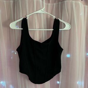 SHEIN Black Crop Top